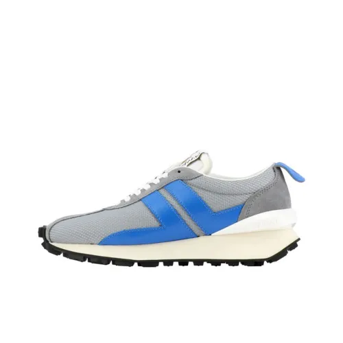 Lanvin Низкий топ Повседневная обувь Мужская Серый Синий