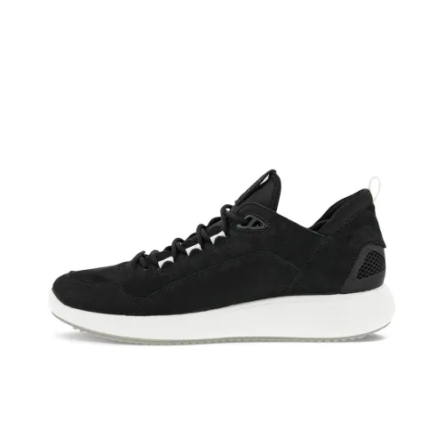 Ecco Soft 7 Slip-Resistant Abrasion-Resistant Low Top Спортивная Повседневная Обувь Мужская Черная