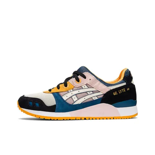 Asics Gel Lyte 3 Low Топ Беговые кроссовки Мужские Белый Синий Черный