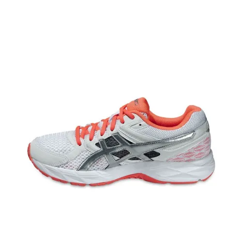 Asics Гель Contend 3 Low Топ Беговые кроссовки Женские Белые Апельсиновые