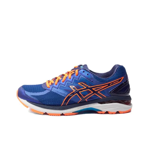 Asics GT 2000 4 Low Топ Беговые кроссовки Мужской Синий Оранжевый