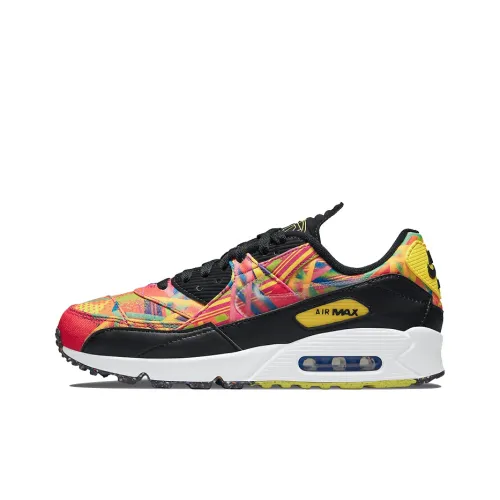 Nike Air Max 90 Low Топ Повседневные Беговые Кроссовки Мужские Желто-Черные