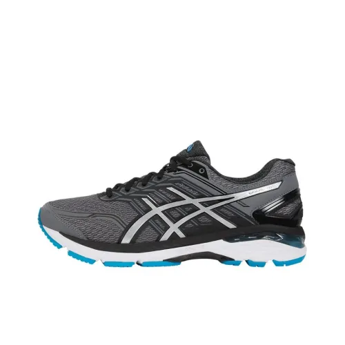Asics GT 2000 5 Low Топ Беговые кроссовки Мужской Черный Синий 4E Ширина