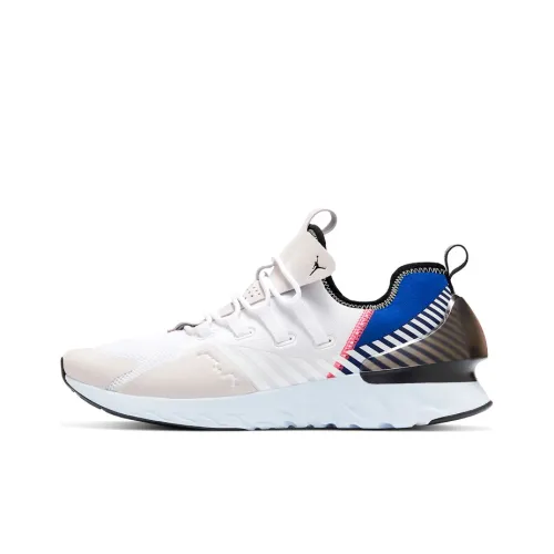 Джордан React Havoc SE Anti-slip Lightweight Low-Top Беговые кроссовки Мужские Белый Синий Красный