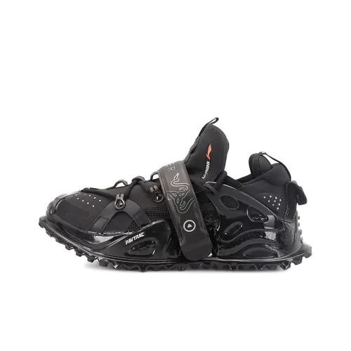 Razer x Pan Gu HALO Амортизация противоскользящие устойчивые к истиранию низкий топ беговые кроссовки мужские черные