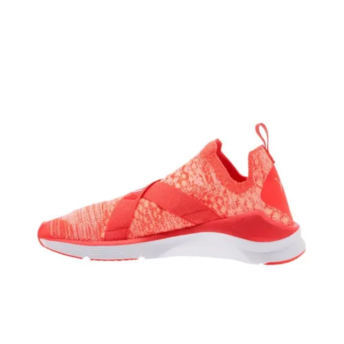 PUMA Fierce Evoknit Амортизация Износостойкие Низкие Кроссовки для Бега Женские Апельсин