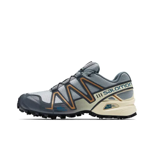 SALOMON Speedcross 3 Slip-resistant Abrasion-resistant Breathable Low-Top Running Shoes Unisex Gray SALOMON Speedcross 3 Противоскользящие Износостойкие Дышащие Низкие Кроссовки для Бега Унисекс Серые