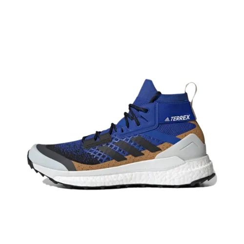 adidas Terrex FREE HIKER PRIMEBLUE Устойчивый к истиранию Дышащая Высокий верх Альпинистская обувь Мужская Синий Черный