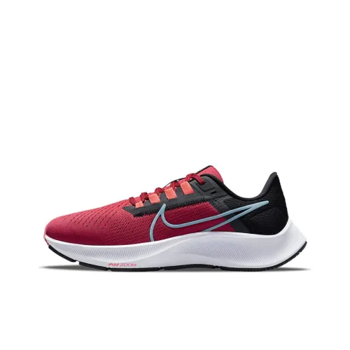 Nike Pegasus 38 Амортизаторы Slip-resistant Abrasion-resistant Breathable Low-top Беговые кроссовки Женские Красный Черный
