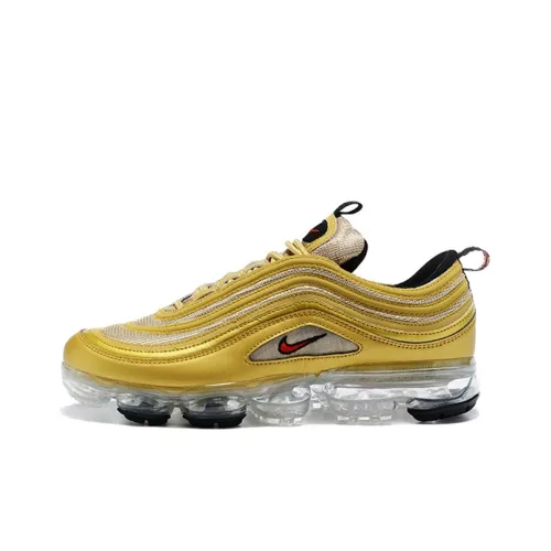 Nike Vapormax 97 Low Топ Беговые кроссовки Женские Золотые