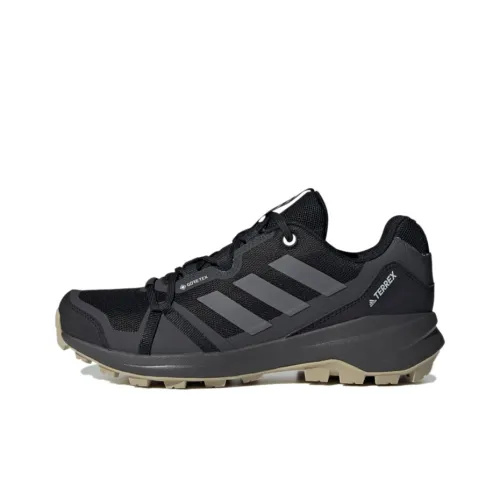 adidas Terrex Skyhiker Gore Tex Поход Дышащий Низкий Топ Уличная Обувь Женская Черный Серый Белый