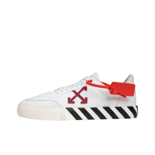 OFF Белый Vulcanized Low Top Кеды Унисекс