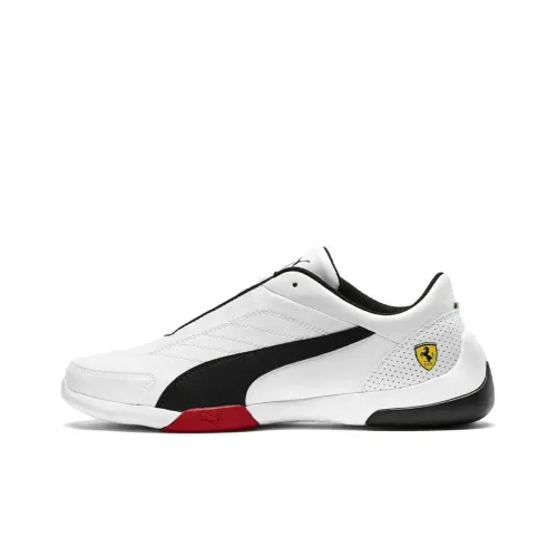 PUMA SF Kart Cat III Low Топ Беговые кроссовки Мужские Белый Красный Черный
