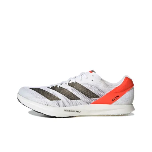 Adidas Adizero Avanti Slip-resistant Abrasion-resistant Low Top Training Running Shoes Men's White Adidas Adizero Avanti Противоскользящий Устойчивый к истиранию Низкий Топ Тренировочные Беговые Кроссовки Мужские Белые