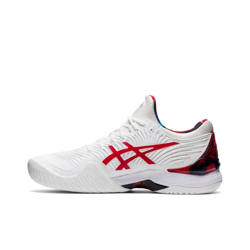 Asics Court FF 1 NOVAK Clay L.E. Low Top Беговые кроссовки Мужские Белый Красный