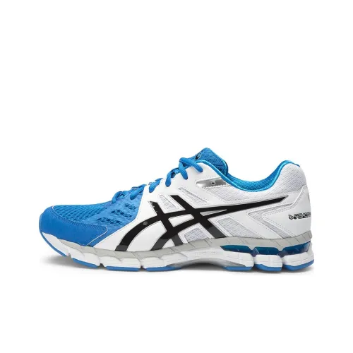 Asics Гель Rink Scorcher 4 Устойчивые к истиранию Низкие Кроссовки для Бега Мужские Белые и Синие 4E Ширина