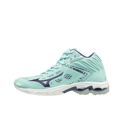 Mizuno Wave Lightning Z5 Slip-Resistant и Breathable MID Беговые кроссовки Унисекс Синие Белые