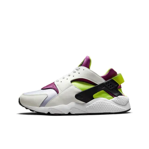 Nike Air Huarache Run Фиолетовый Розовый Низкий Топ Беговые Кроссовки Мужские Белый Фиолетовый Зеленый