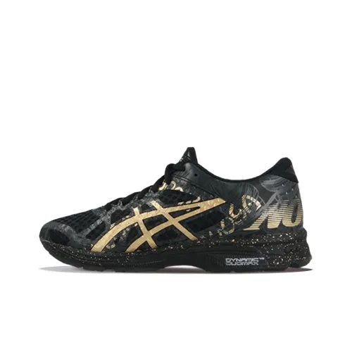 Asics Гель Noosa Tri 11 Low Топ Беговые кроссовки Женские Черный Золотой