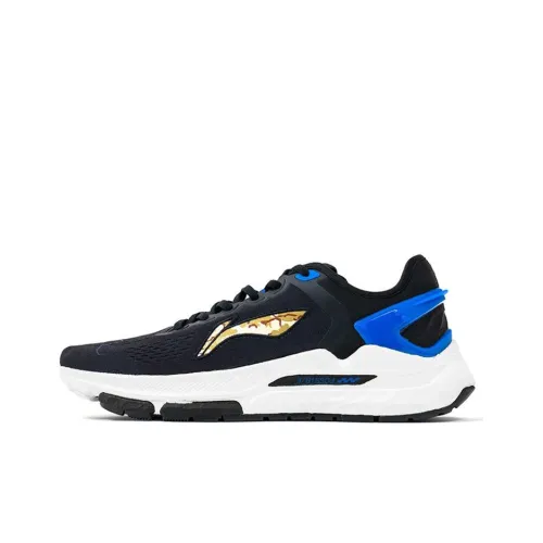 STA x LINING Furious Rider 5 Support Low Top Беговые кроссовки Женские Черный Синий