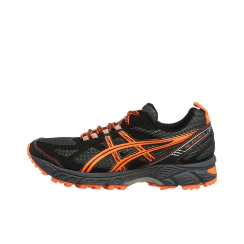 Asics Гель Enduro 9 Устойчивые к истиранию Низкие Кроссовки для Бега Мужские Черные и Оранжевые