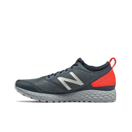 New Balance NB Свежий Foam Устойчивый к истиранию Дышащий Низкий Топ Беговые кроссовки Мужские Синий Оранжевый