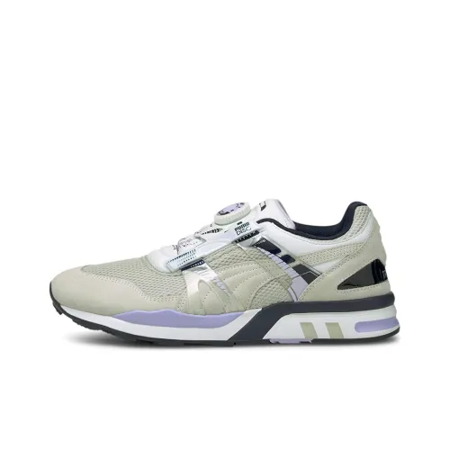PUMA XS 7000 Vintage XS 7000 Vintage Устойчивый к истиранию Низкий Топ Беговые кроссовки Мужские Серый Фиолетовый