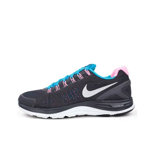 Nike Lunarglide 4 Амортизация Противоскользящий Устойчивый к истиранию Дышащий Низкий Топ Беговые кроссовки Мужские