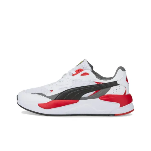 PUMA Scuderia Ferrari X Ray Speed Motorsport Low Топ Повседневная обувь Мужская Белый Красный Черный