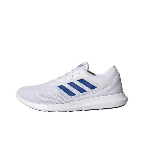 Adidas Coreracer Slip-resistant Abrasion-resistant Lightweight Low-Top Training Running Shoes Men's White Blue