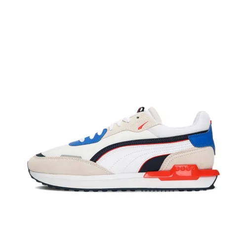 PUMA City Rider Low Топ Повседневная обувь Унисекс Серый Белый Синий