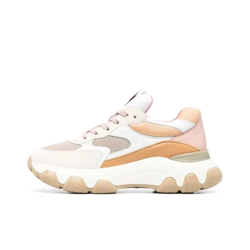 HOGAN Hyperactive Амортизация Устойчивый к истиранию Дышащий Легкий Низкий Топ Повседневная обувь Женская Белый Желтый