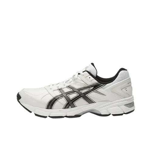 Asics Gel 190TR Low Топ Беговые кроссовки Мужские Белый Черный 4E Ширина