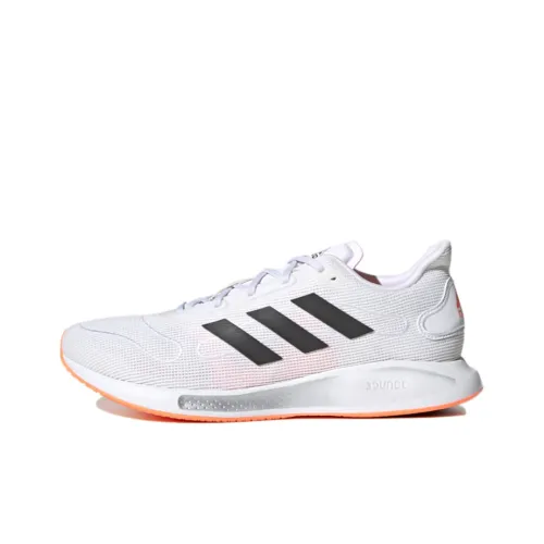 Adidas Galaxar Амортизирующие подошва противоскользящие низкий топ тренировочные беговые кроссовки для мужчин белый и черный