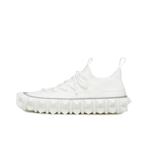 CRAIG GREEN x Valentino ROCKSTUD Low Топ Скейтборд Кроссовки Мужские Белые