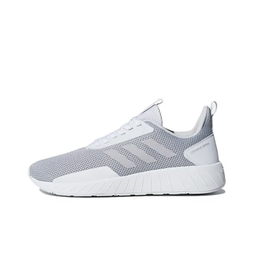 ADIDAS NEO Questar Устойчивые к истиранию Низкие Беговые кроссовки Мужские Серый Белый