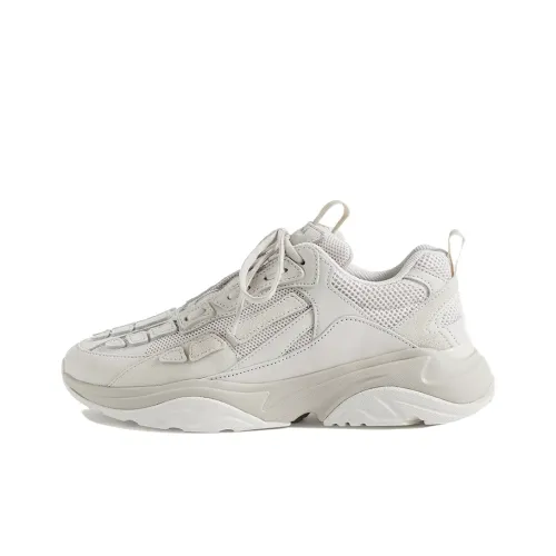 AMIRI Bone Runner Low Топ Повседневная обувь Мужская Светло-Серый