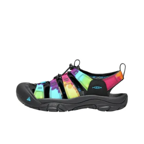 KEEN Newport Retro Горная обувь Мужская Черный Tie Dye Многоцветный