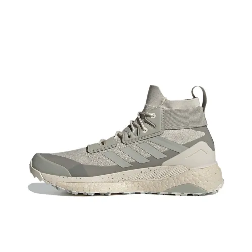 adidas Terrex FREE HIKER Parley MK Дышащая Высокая Обувь для Походов Мужская Серого Цвета