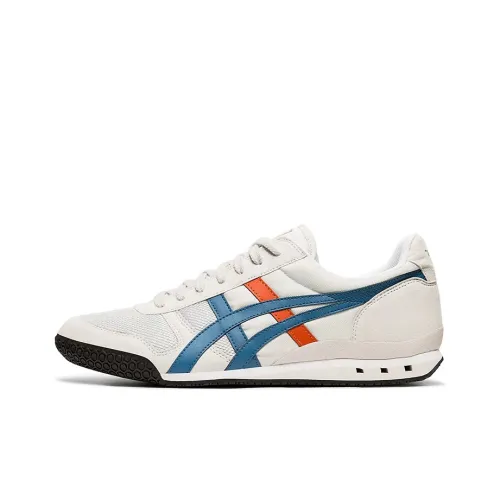 Onitsuka Tiger Ultimate 81 Устойчивые к истиранию низкие беговые кроссовки унисекс белые красные синие