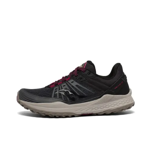 Saucony Mad River TR Rapid CURRENT Low Top Беговые кроссовки Женские Черный Серый