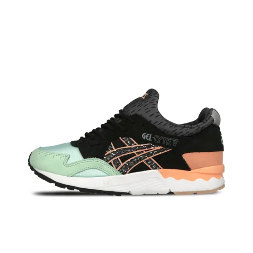 Naked x Asics Gel Lyte V Low Топ Беговые кроссовки Женские Черный и оранжевый