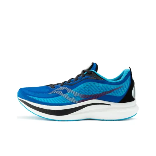 Saucony Endorphin Speed 2 Speed 2 Дышащие Устойчивые к истиранию Противоскользящие Низкий верх Беговые кроссовки Мужские Синий Белый