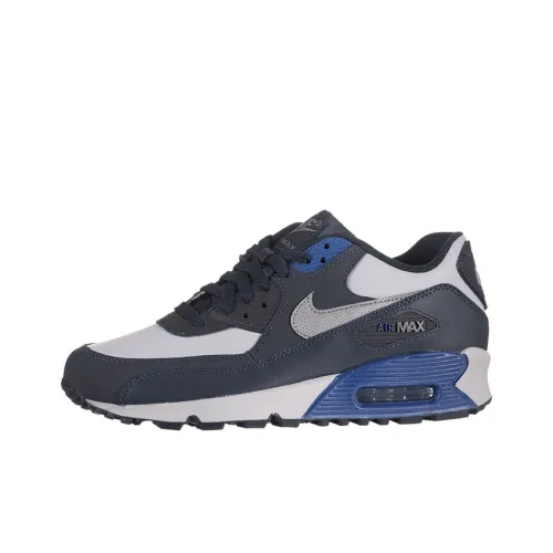 Nike Air Max 90 Low Беговые кроссовки Топ Женские Белый Синий