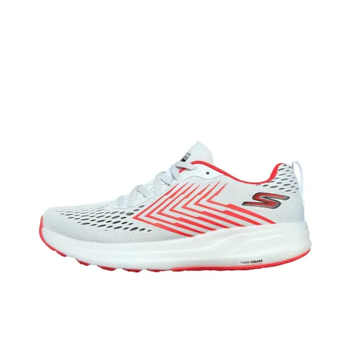 Skechers Go Run Ride 8 Low Топ Повседневные Беговые кроссовки Мужские Серый Красный