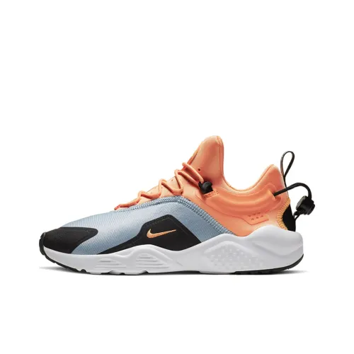 nike Huarache City Shock Absorbers Slip-resistant Abrasion-resistant Low Top Беговые кроссовки Женские Серый Черный Оранжевый