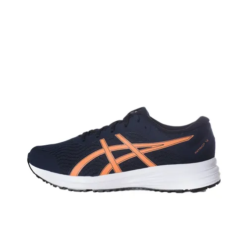 ASICS Patriot Износостойкие Дышащие Низкие Беговые кроссовки Мужские Синие Оранжевые