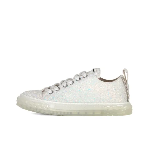 Giuseppe Zanotti GZ Blabber Low Топ Скейтборд Кроссовки Женские Белые
