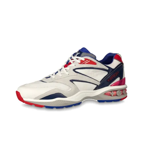 LOUIS VUITTON Trail Low Топ Повседневная обувь Мужская Белый Серый Синий