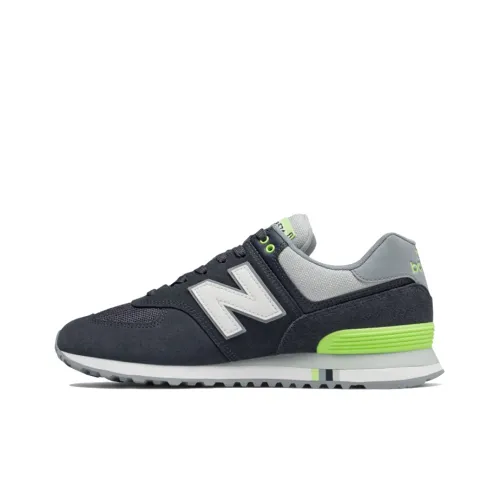 New Balance NB 574 Low Топ Беговые кроссовки Мужской Синий Зеленый